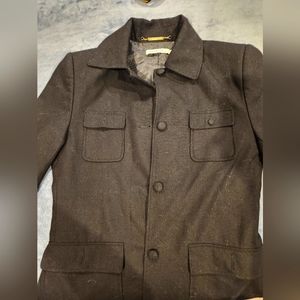 Angelica L. Long Black Trench Coat